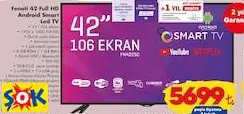 FENOTİ 42 FULL HD ANDROİD SMART LED TV AKILLI TELEVİZYON FENOTİ 42 FULL HD ANDROİD SMART LED TV AKILLI TELEVİZYON
